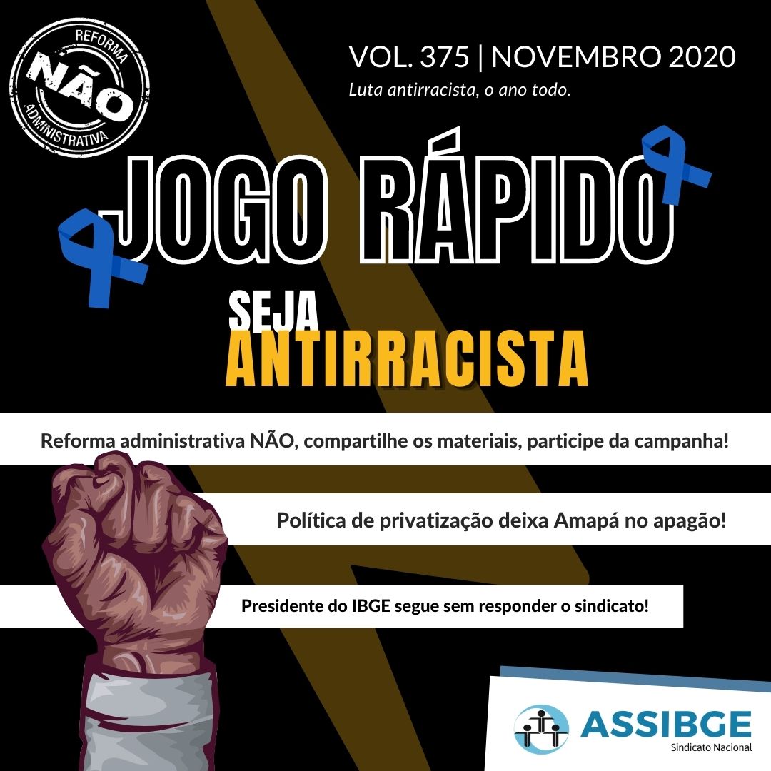 Jogo Rápido 378 – Fora Bolsonaro IBGE RESISTE – número exato, comida no  prato e vacina no braço!